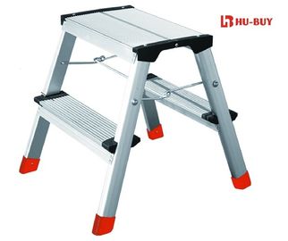 Wide Pedal Aluminium Foot Stool 2 - Step  Lightweight Aluminium Steps
