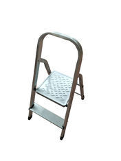 Convenient Aluminum Step Ladder  Compact Design 2 Steps  For Secure Climb