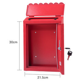 Waterproof Post Box Residential Durable Steel Mailbox Wall Mounted Garden