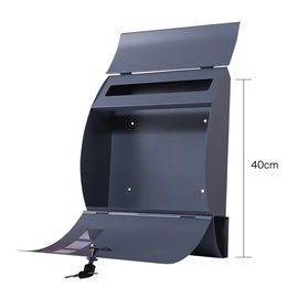 Outdoor Wall Mounted Letterbox Modern Residential Galvanized Metal Mailbox