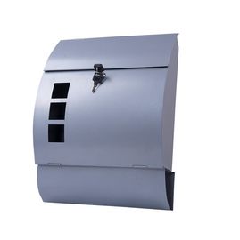 Outdoor Wall Mounted Letterbox Modern Residential Galvanized Metal Mailbox