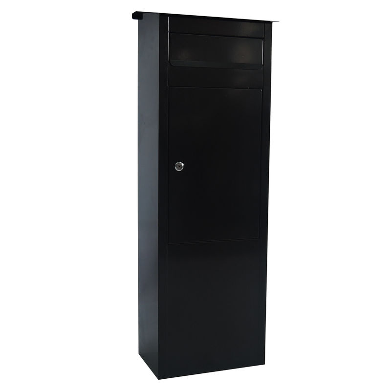 Black  Freestanding Letterbox Provides Adequate Space For Large Parcels