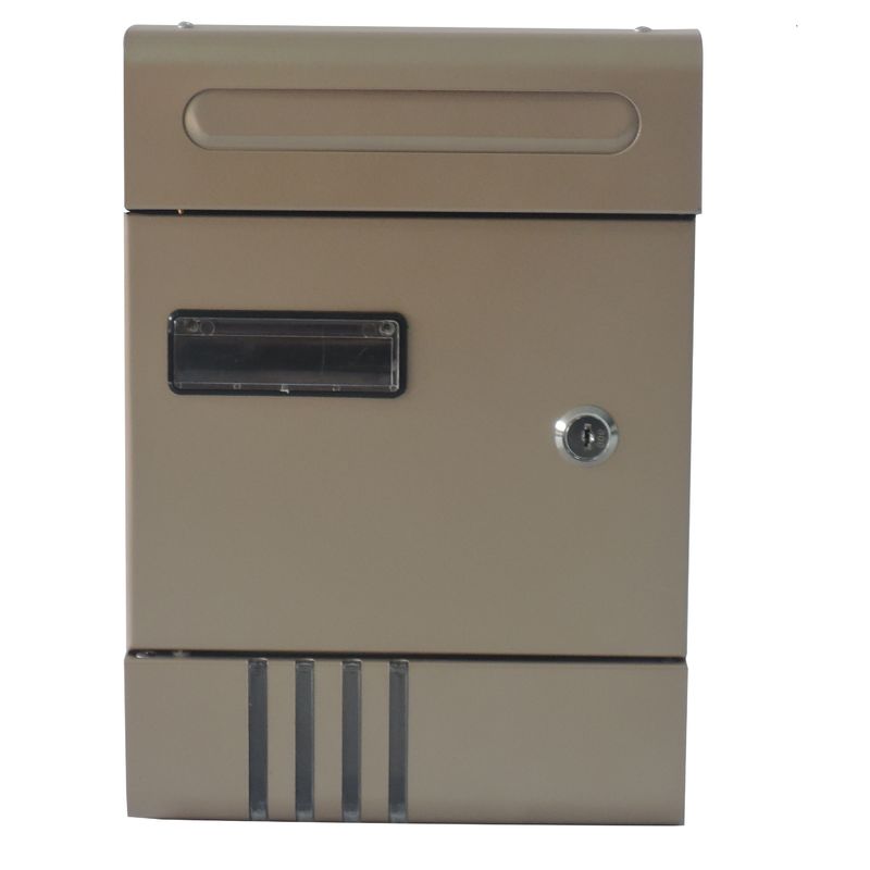 Outdoor  Residential Steel Mailbox Waterproof Wall Mounted Letterbox